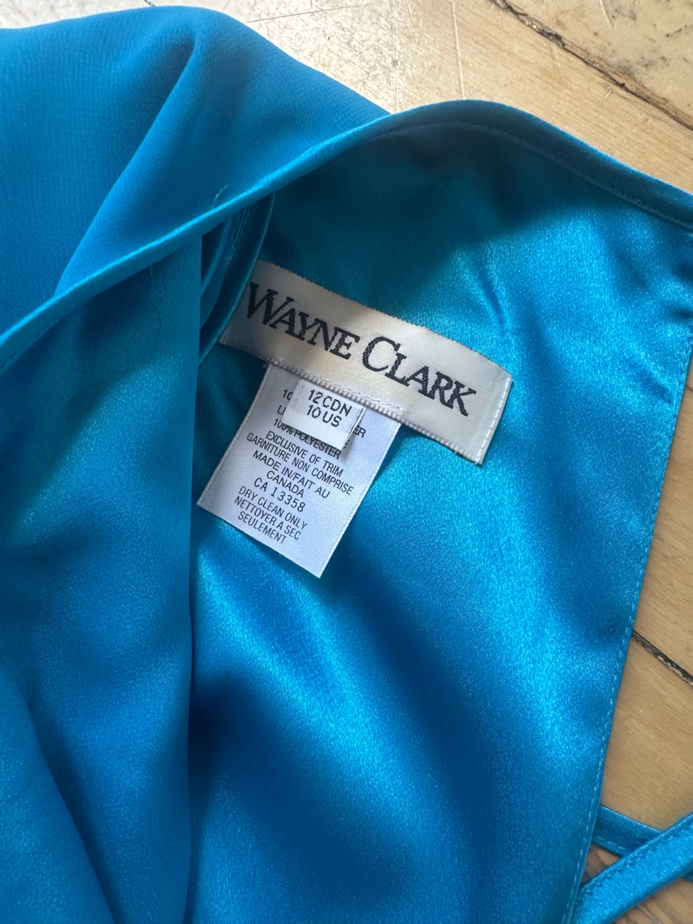 Wayne Clark Teal Blue Long Sleeve Maxi Dress - Picture 7 of 12